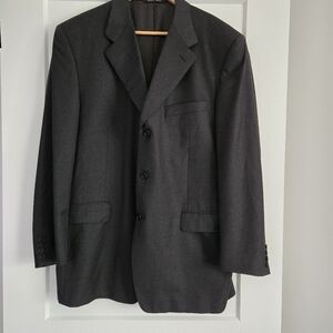 Classic Canali Mr Sid Made In Italy Grey Men's Blazer 💯 Pure Wool 46US  1614019